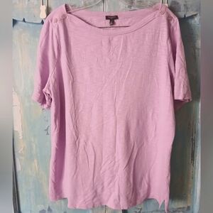 Talbots Light Purple Short Sleeve Tee
